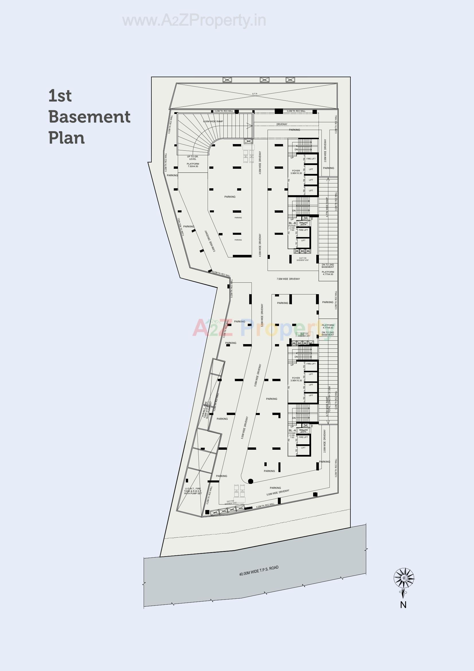 Layout of real estate project Palak Estrella located at Ambli, Ahmedabad, Gujarat