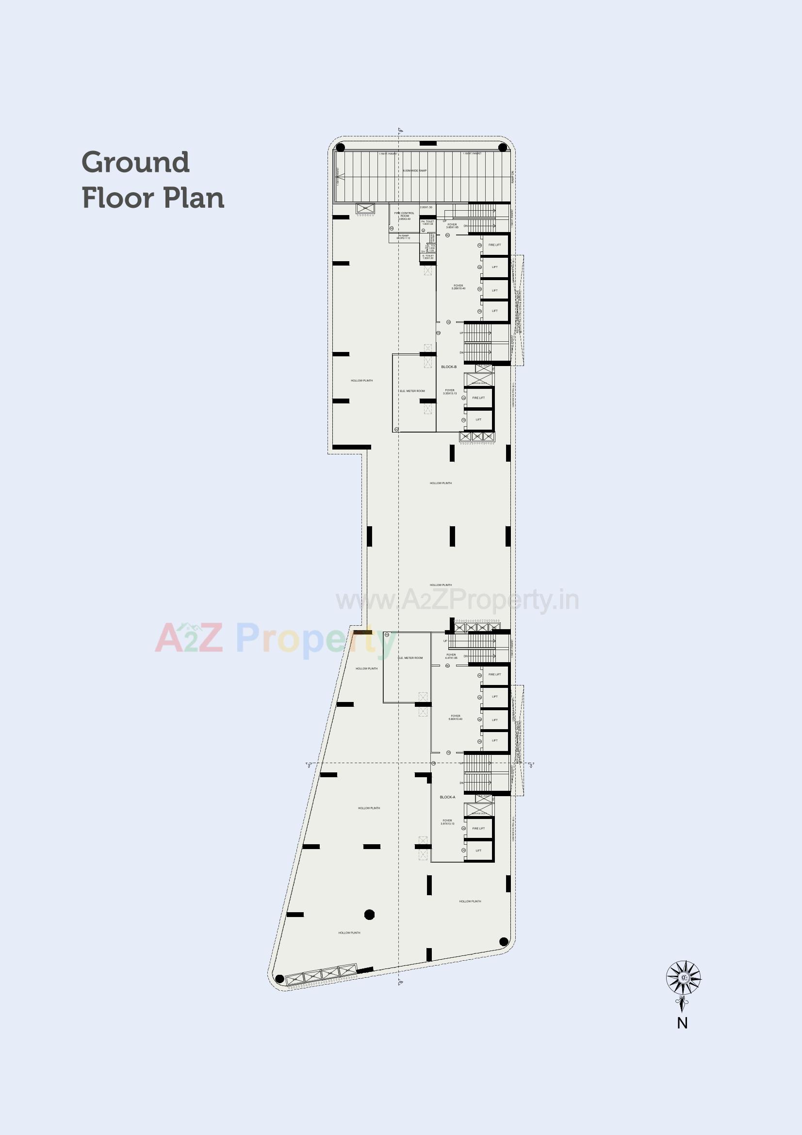 Layout of real estate project Palak Estrella located at Ambli, Ahmedabad, Gujarat