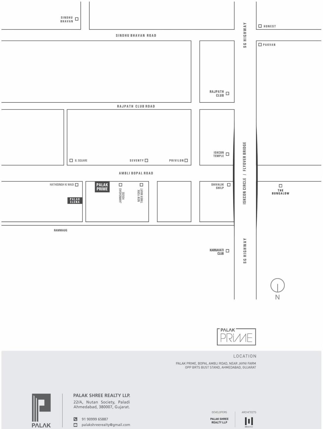  of real estate project Palak Prime located at Ambli, Ahmedabad, Gujarat