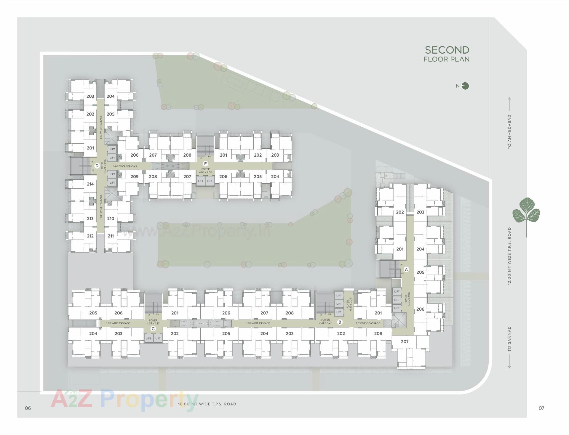 Layout of real estate project Palash Homes located at Sarkhej, Ahmedabad, Gujarat