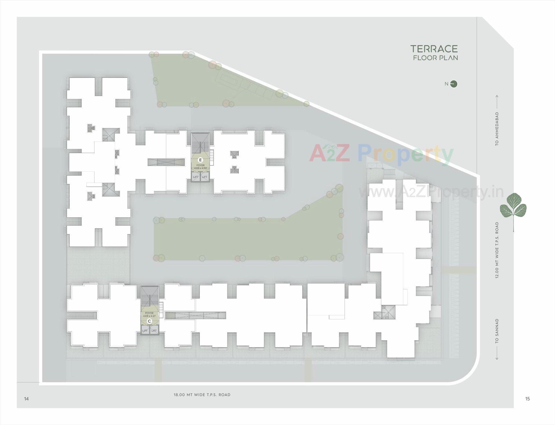 Layout of real estate project Palash Homes located at Sarkhej, Ahmedabad, Gujarat
