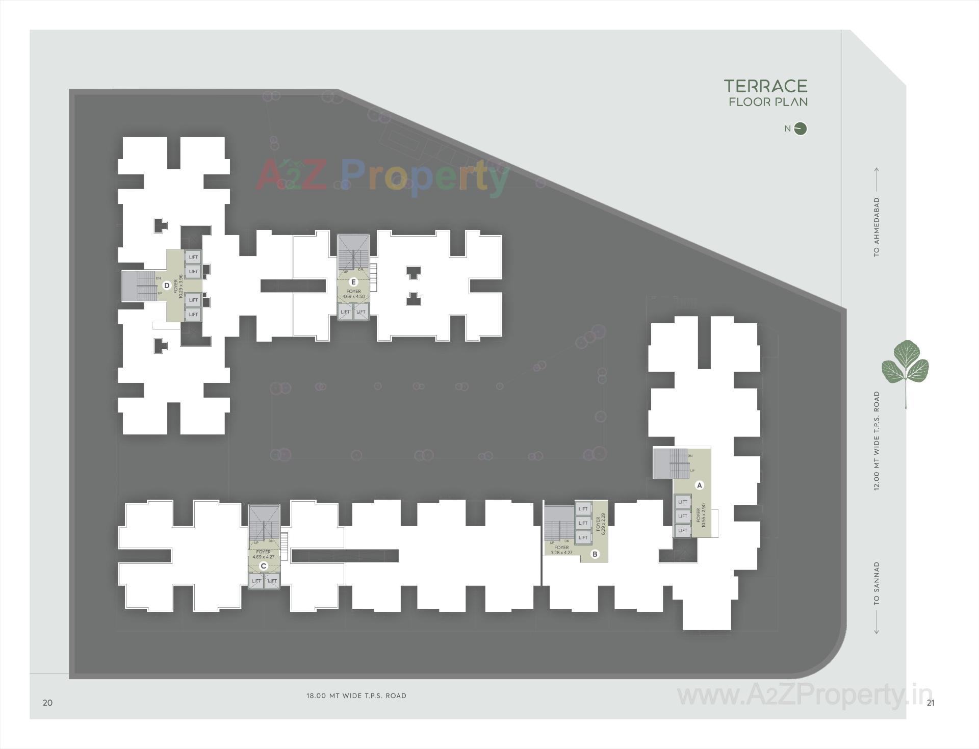 Layout of real estate project Palash Homes located at Sarkhej, Ahmedabad, Gujarat