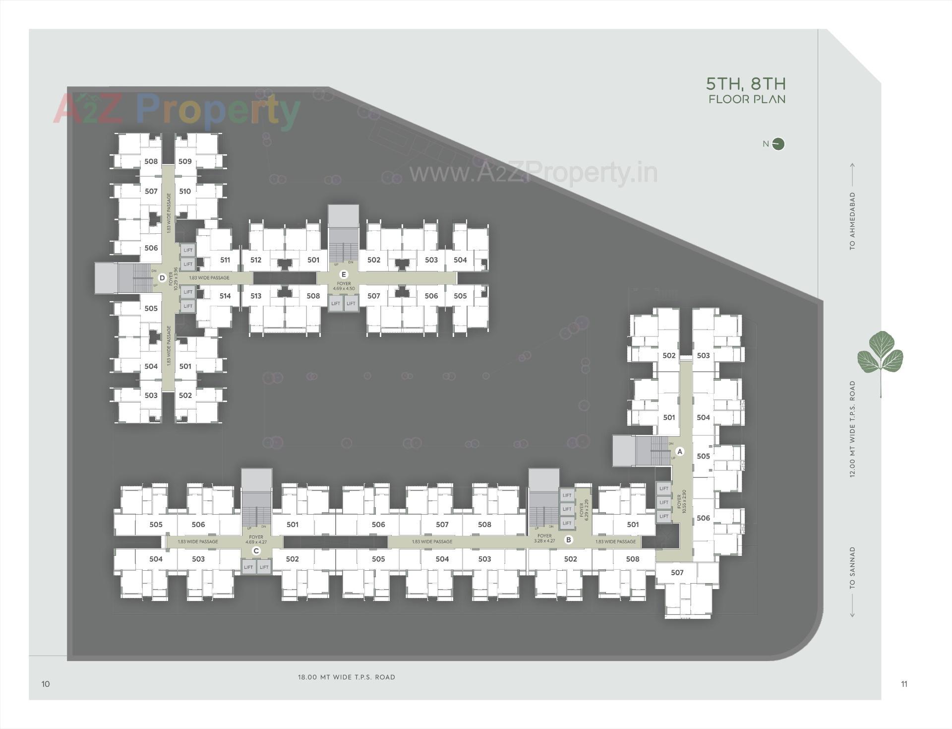 Layout of real estate project Palash Homes located at Sarkhej, Ahmedabad, Gujarat