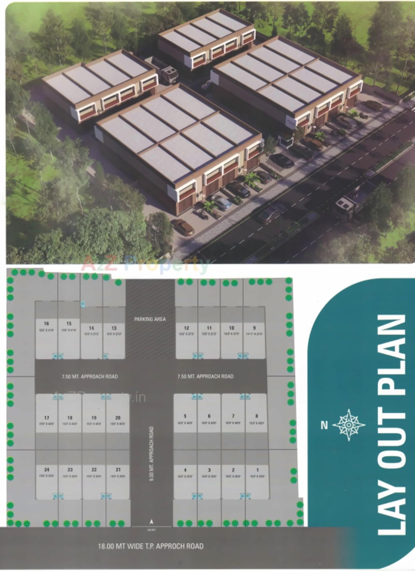 Layout of real estate project Palican Estate located at Ahmedabad, Ahmedabad, Gujarat