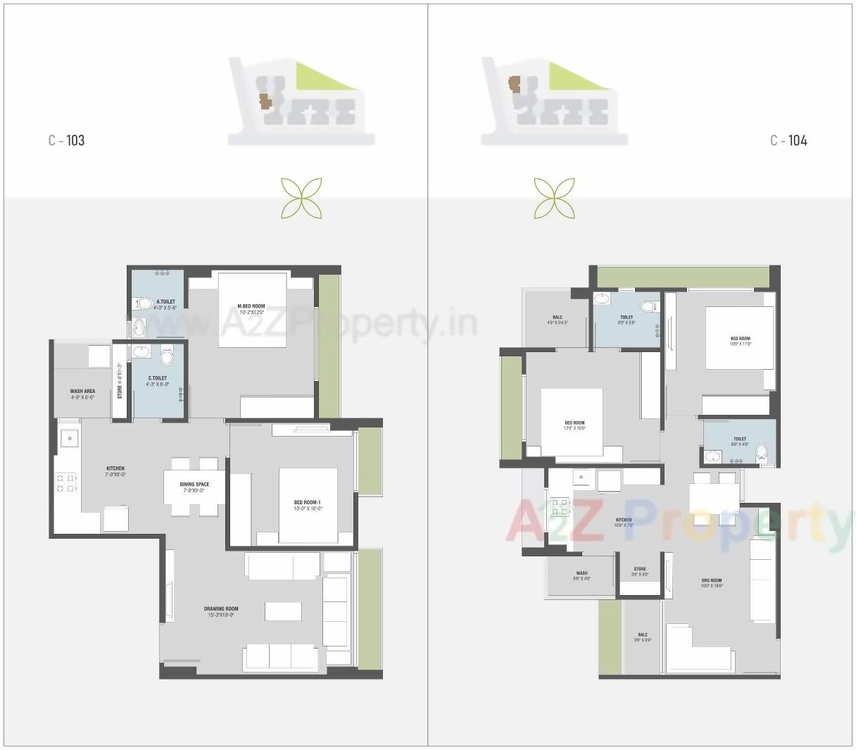 Layout of real estate project Palladian Greens located at Ghuma, Ahmedabad, Gujarat