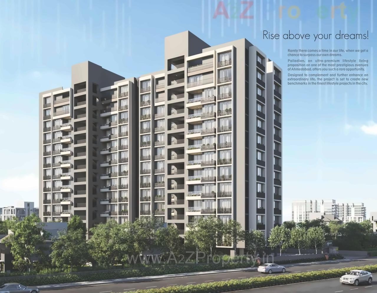 3D Elevation of real estate project Palladian located at Vejalpur, Ahmedabad, Gujarat