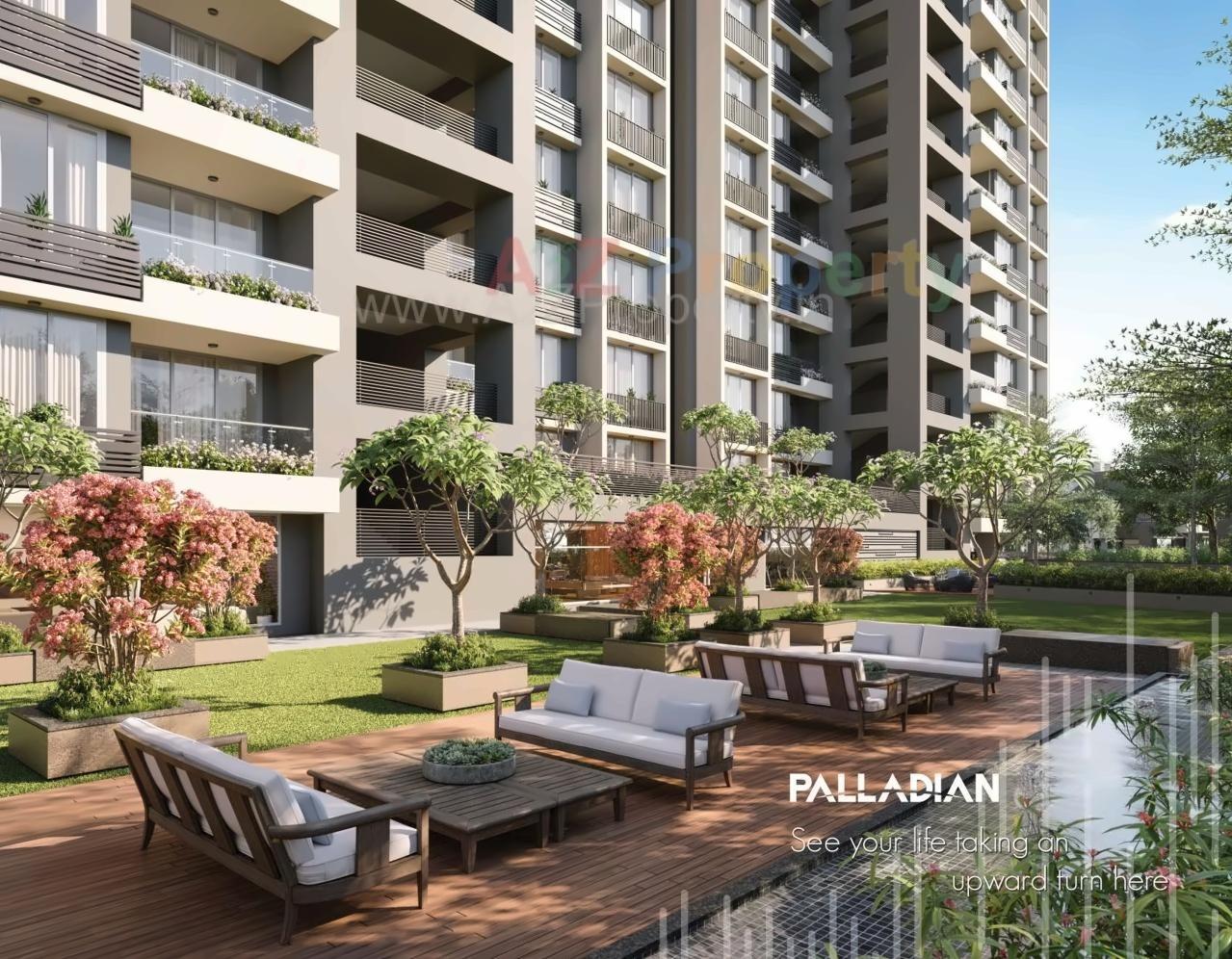 3D Elevation of real estate project Palladian located at Vejalpur, Ahmedabad, Gujarat
