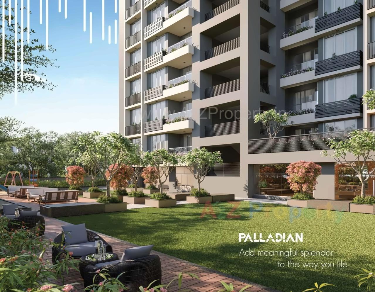 3D Elevation of real estate project Palladian located at Vejalpur, Ahmedabad, Gujarat