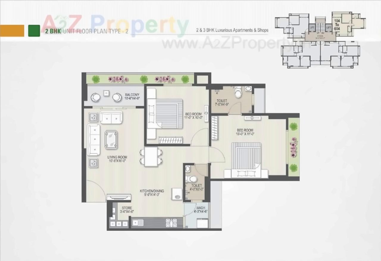 Layout of real estate project Palm Glory located at Sola, Ahmedabad, Gujarat