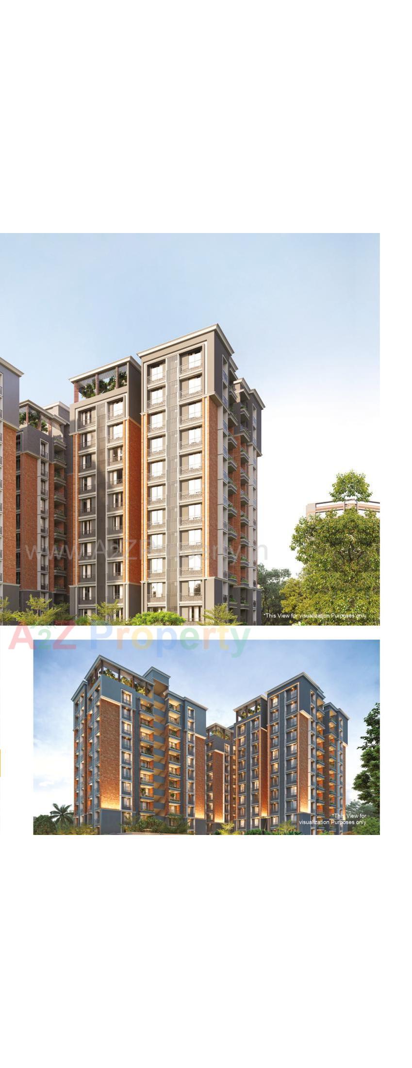 3D Elevation of real estate project Palm Glory located at Sola, Ahmedabad, Gujarat