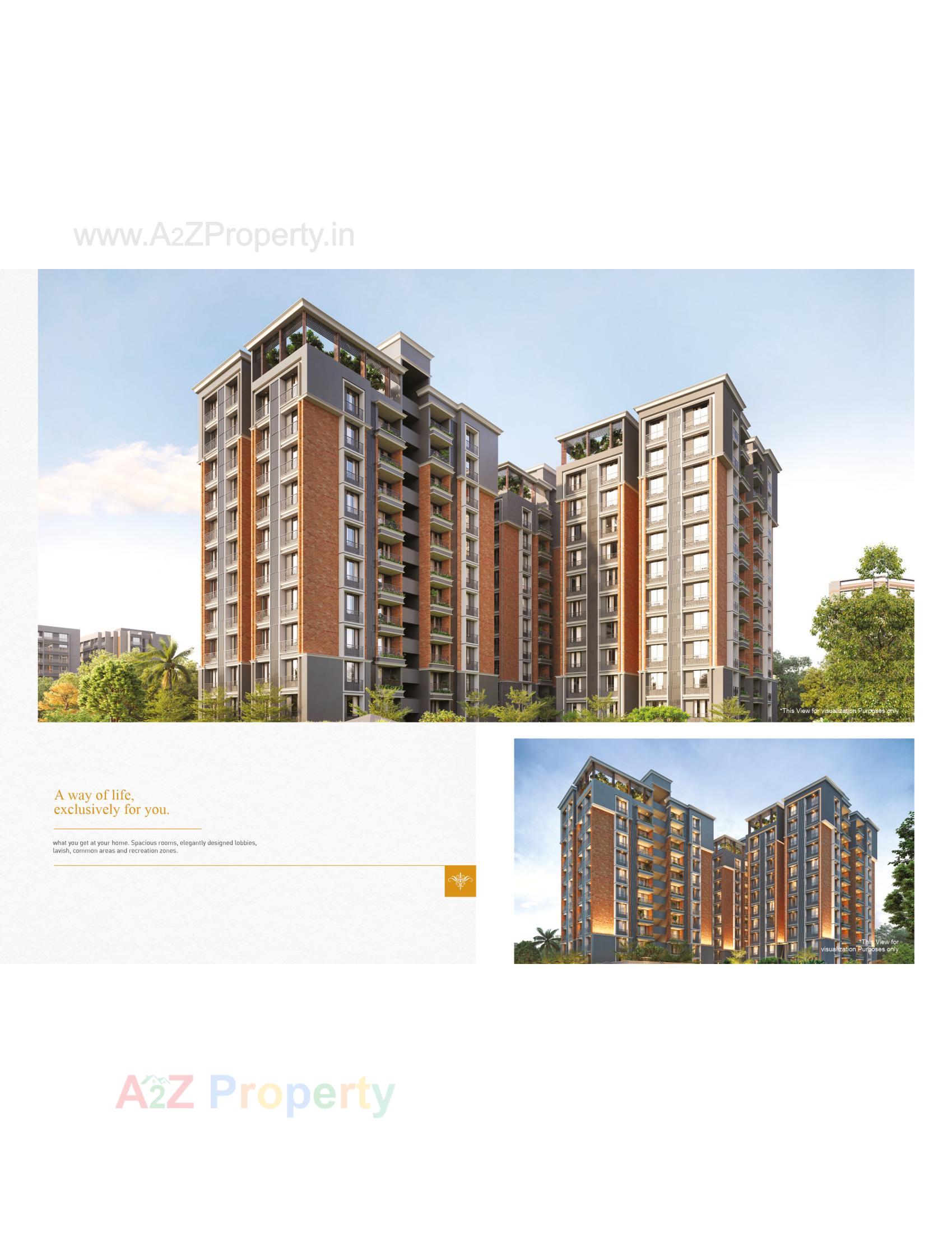 3D Elevation of real estate project Palm Glory located at Sola, Ahmedabad, Gujarat