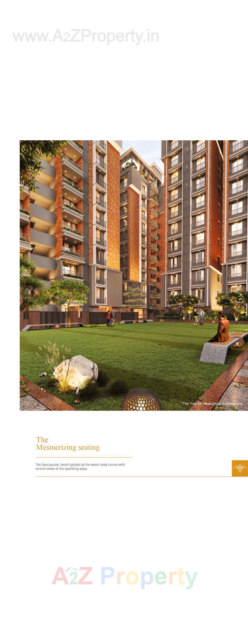 3D Elevation of real estate project Palm Glory located at Sola, Ahmedabad, Gujarat