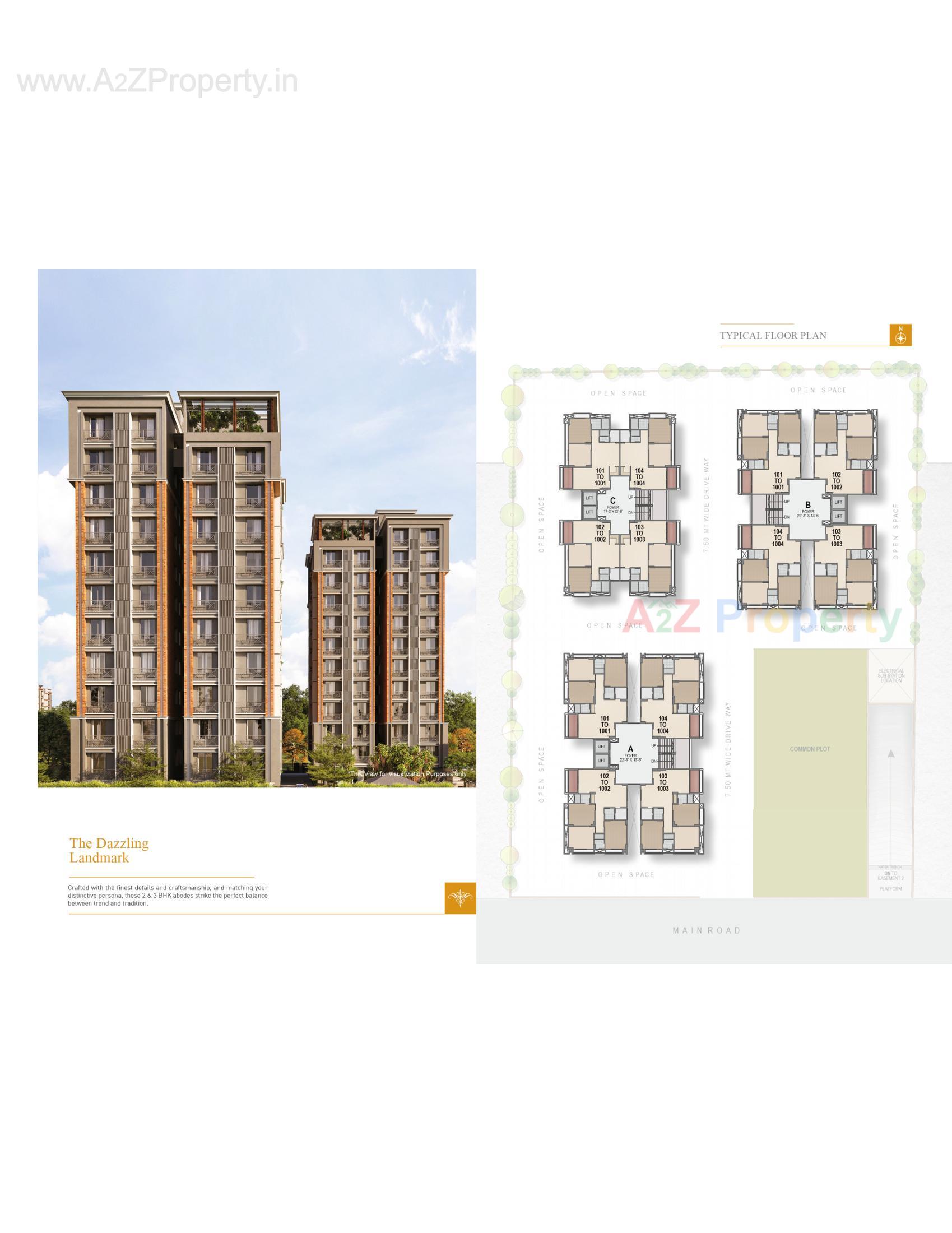 Layout of real estate project Palm Glory located at Sola, Ahmedabad, Gujarat