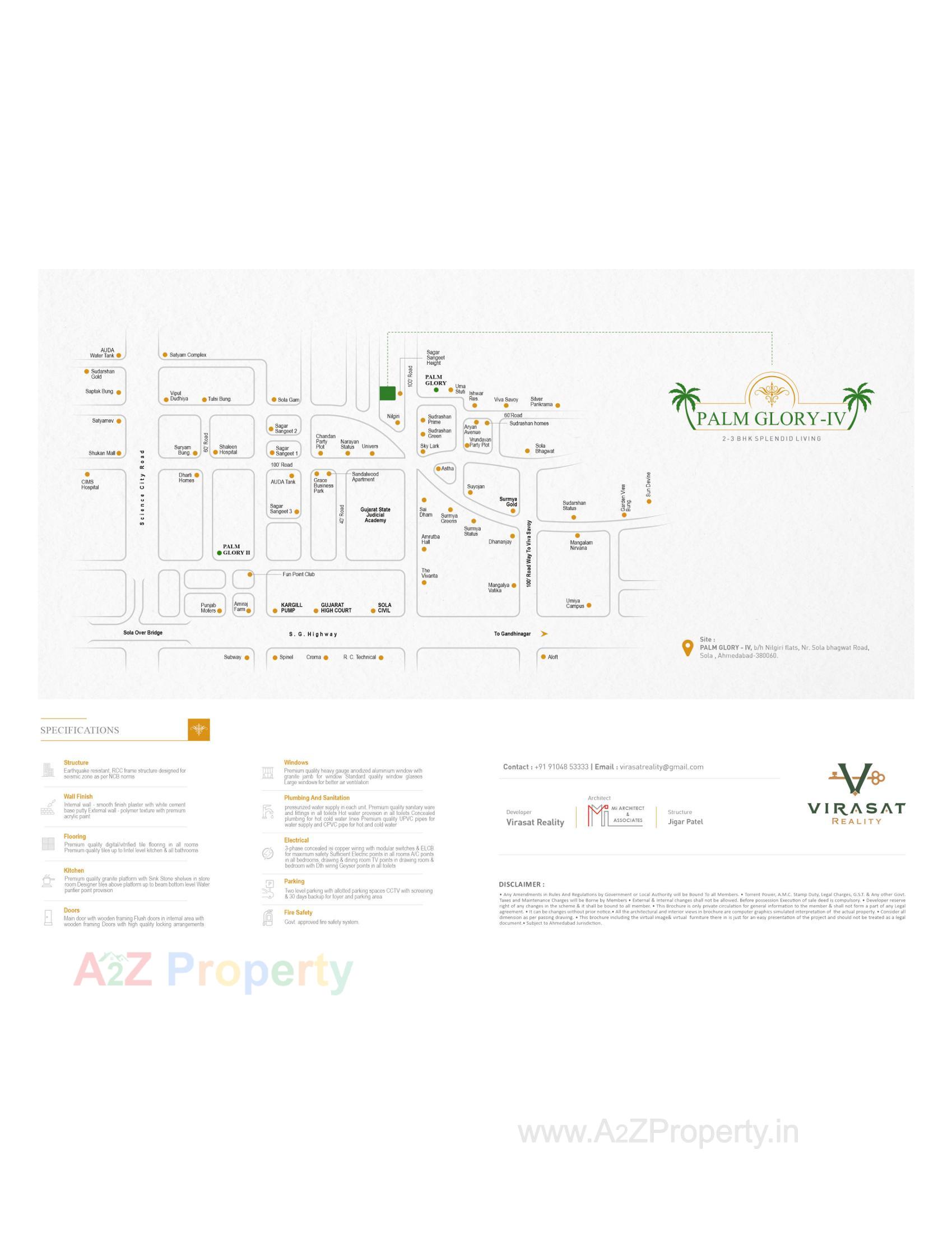  of real estate project Palm Glory located at Sola, Ahmedabad, Gujarat