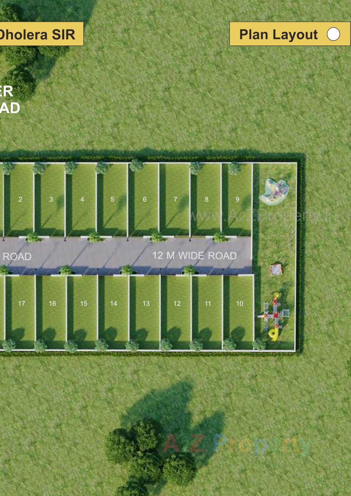 Layout of real estate project Palm Greens Platinum located at Dholera, Ahmedabad, Gujarat