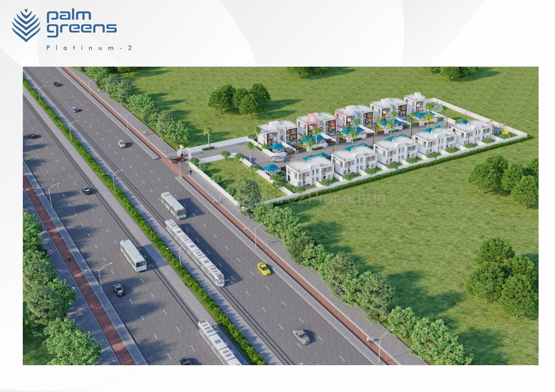 3D Elevation of real estate project Palm Greens Platinum located at Dholera, Ahmedabad, Gujarat