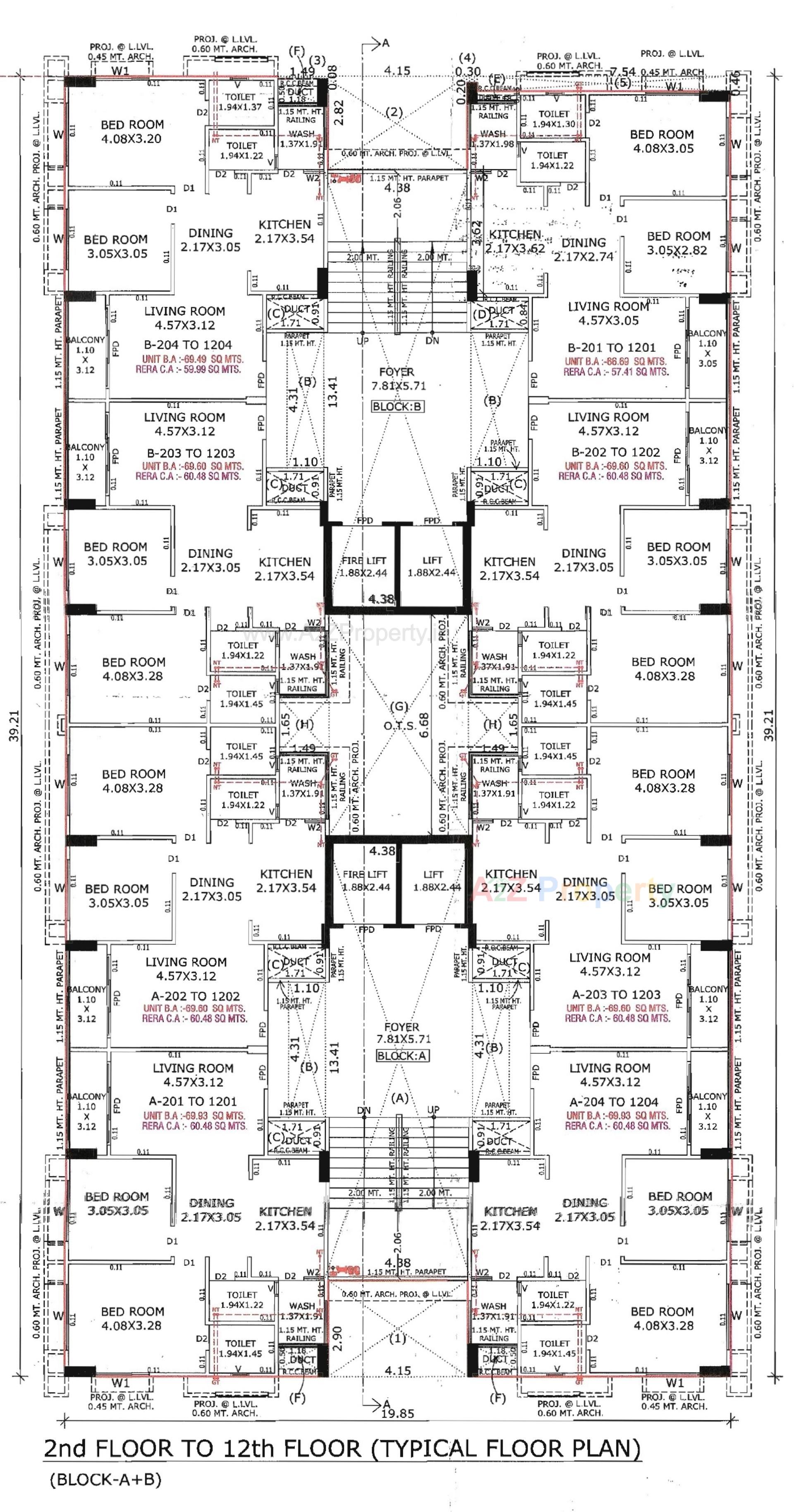 Layout of real estate project Panchamrut Skyz located at Saij, Ahmedabad, Gujarat