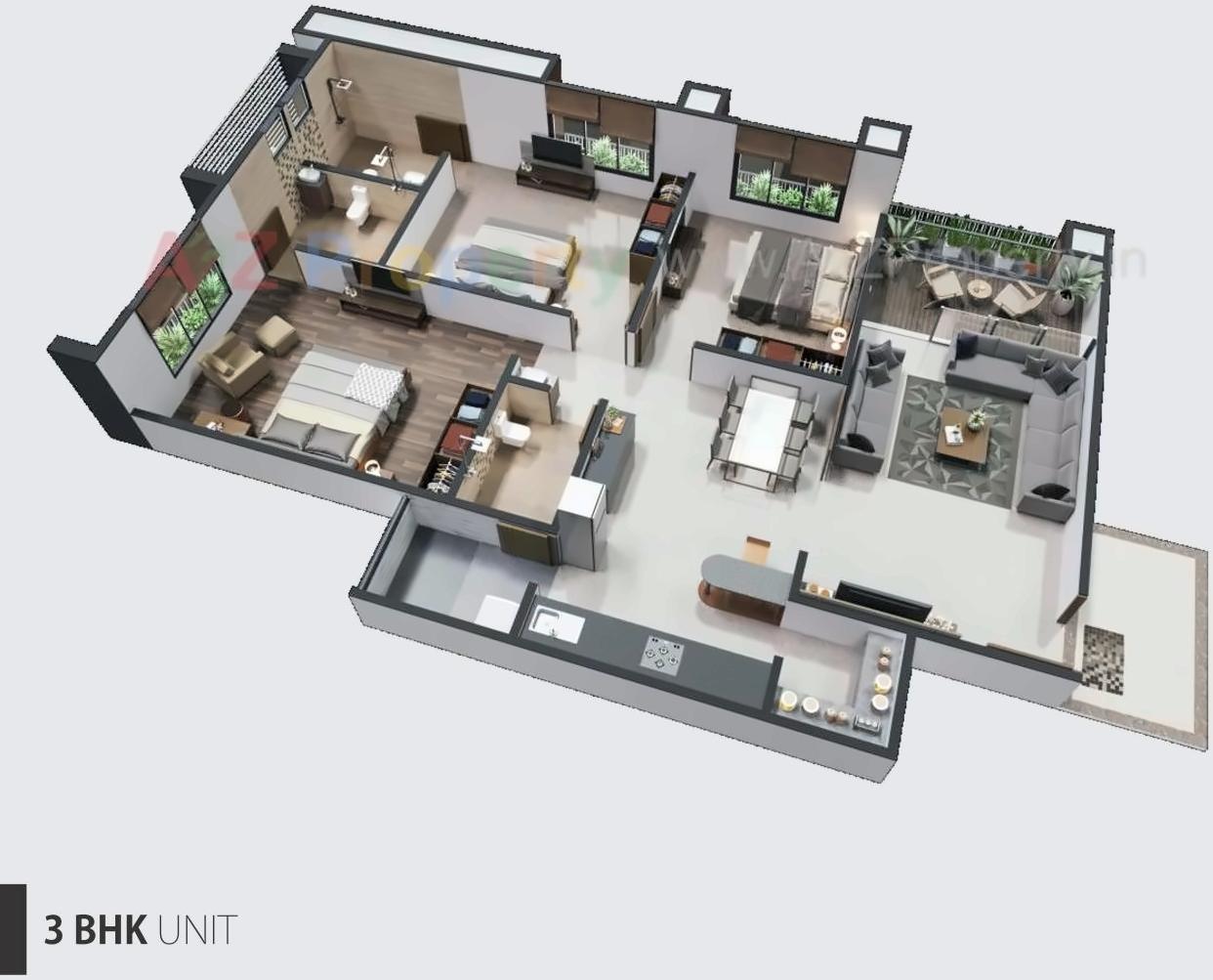 Layout of real estate project Panchmukhi Hexa located at Bopal, Ahmedabad, Gujarat