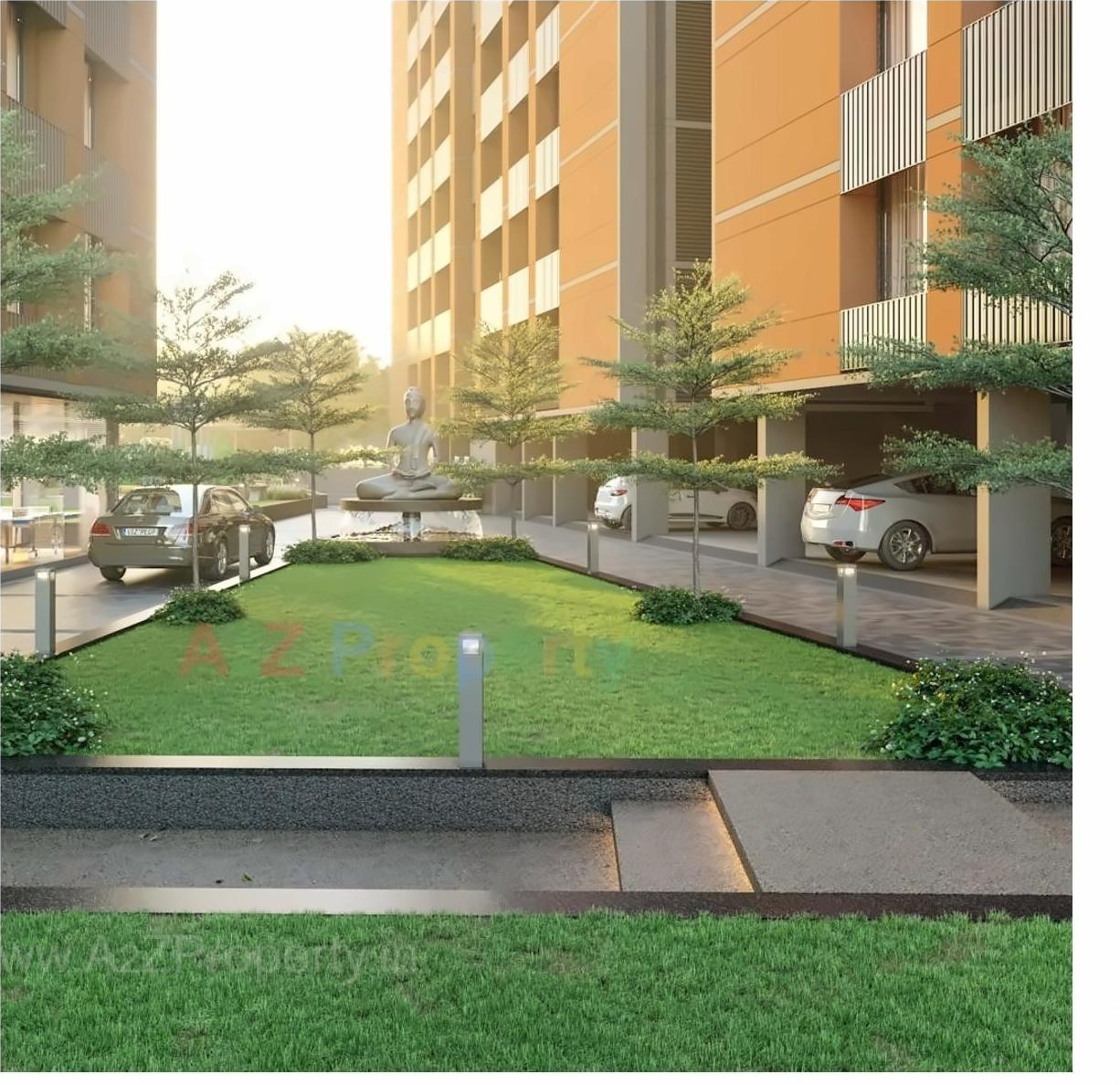 3D Elevation of real estate project Panchmukhi Hexa located at Bopal, Ahmedabad, Gujarat