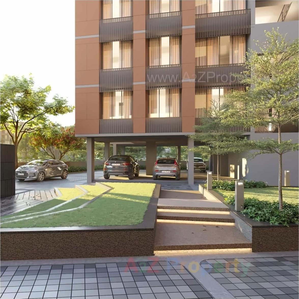 3D Elevation of real estate project Panchmukhi Hexa located at Bopal, Ahmedabad, Gujarat