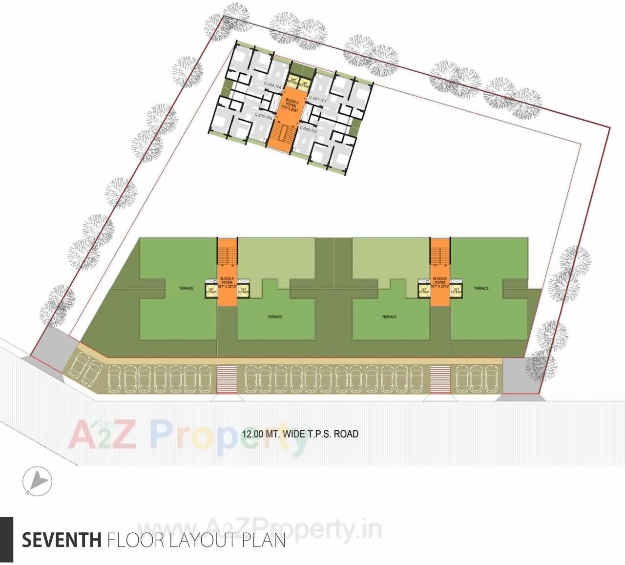 Layout of real estate project Panchmukhi Hexa located at Bopal, Ahmedabad, Gujarat