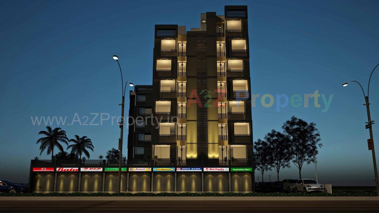 3D Elevation of real estate project Panchmukhi Pride located at Bopal, Ahmedabad, Gujarat