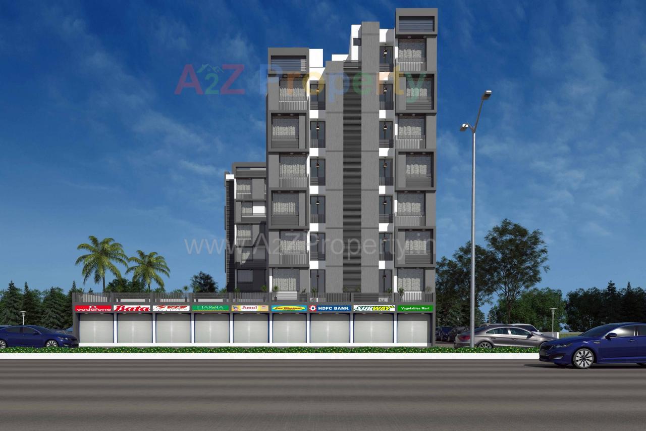 3D Elevation of real estate project Panchmukhi Pride located at Bopal, Ahmedabad, Gujarat