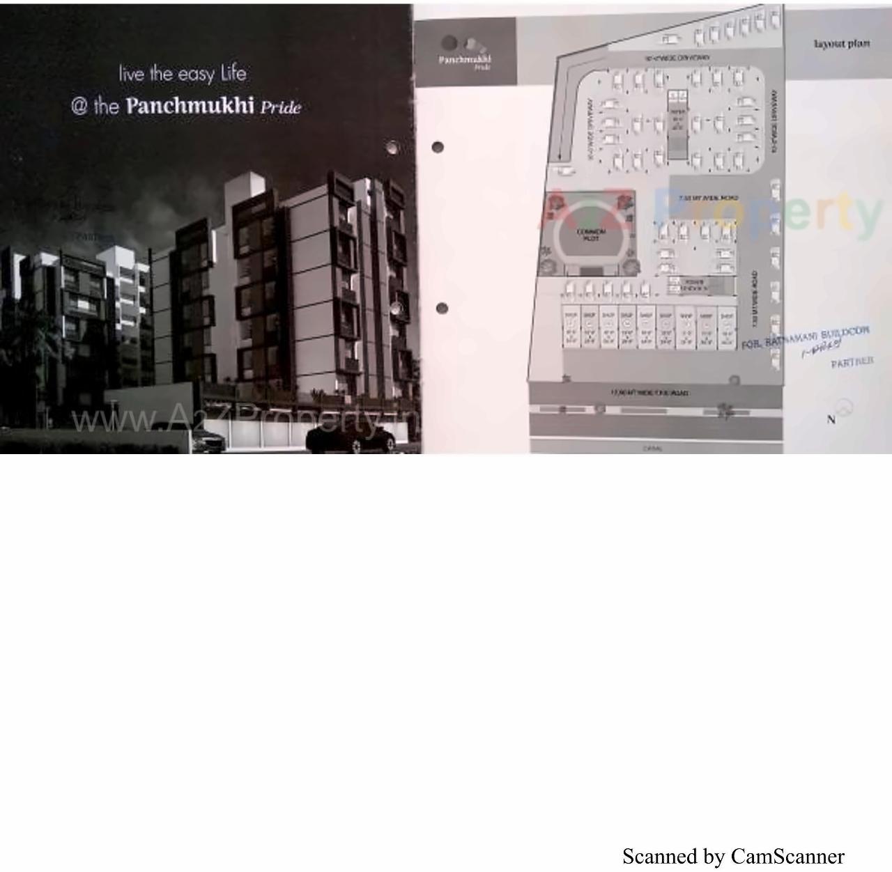 Layout of real estate project Panchmukhi Pride located at Bopal, Ahmedabad, Gujarat