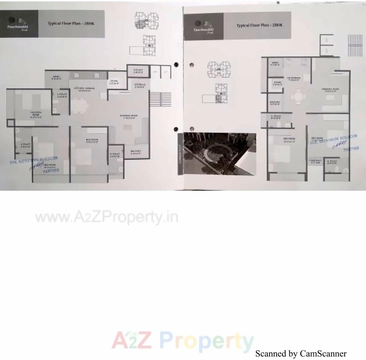 Layout of real estate project Panchmukhi Pride located at Bopal, Ahmedabad, Gujarat