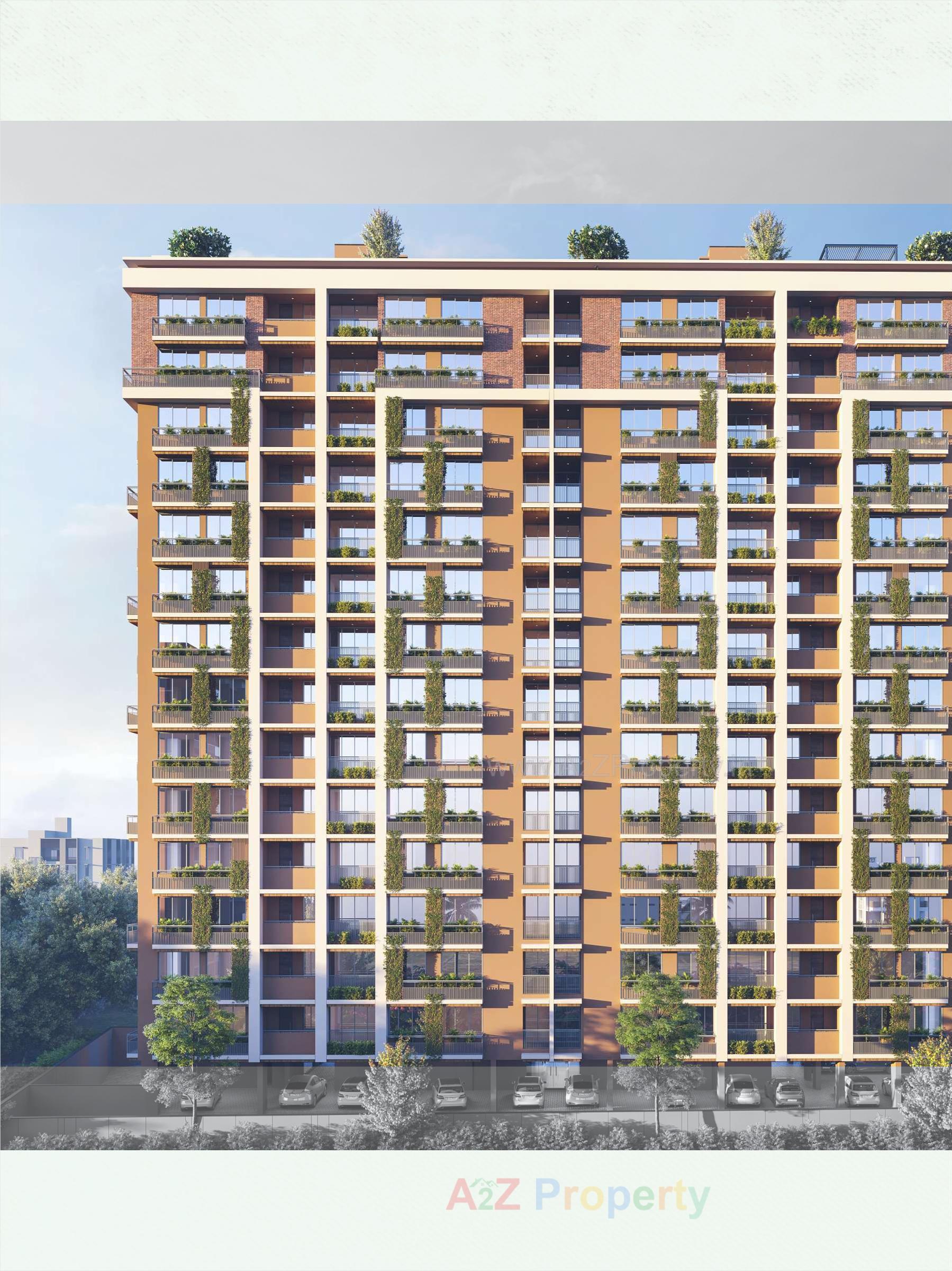 3D Elevation of real estate project Panchshil Nihir located at Paldi, Ahmedabad, Gujarat