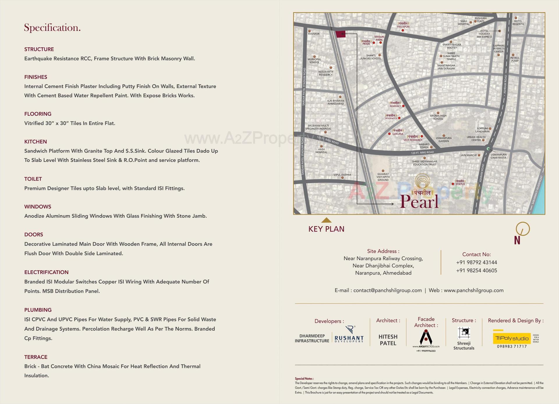  of real estate project Panchshil Pearl located at Usmanpura, Ahmedabad, Gujarat