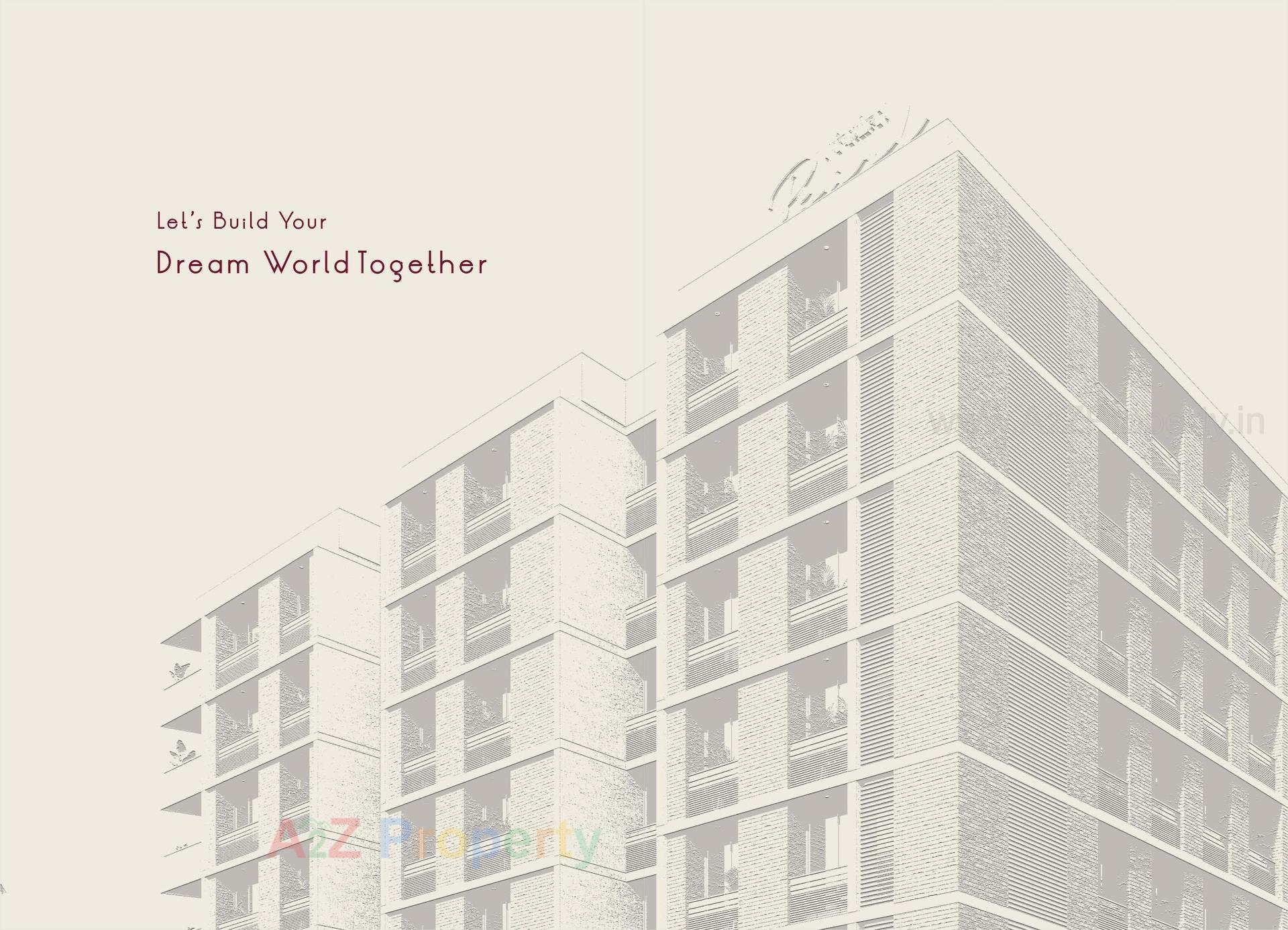 3D Elevation of real estate project Panchshil Pearl located at Usmanpura, Ahmedabad, Gujarat