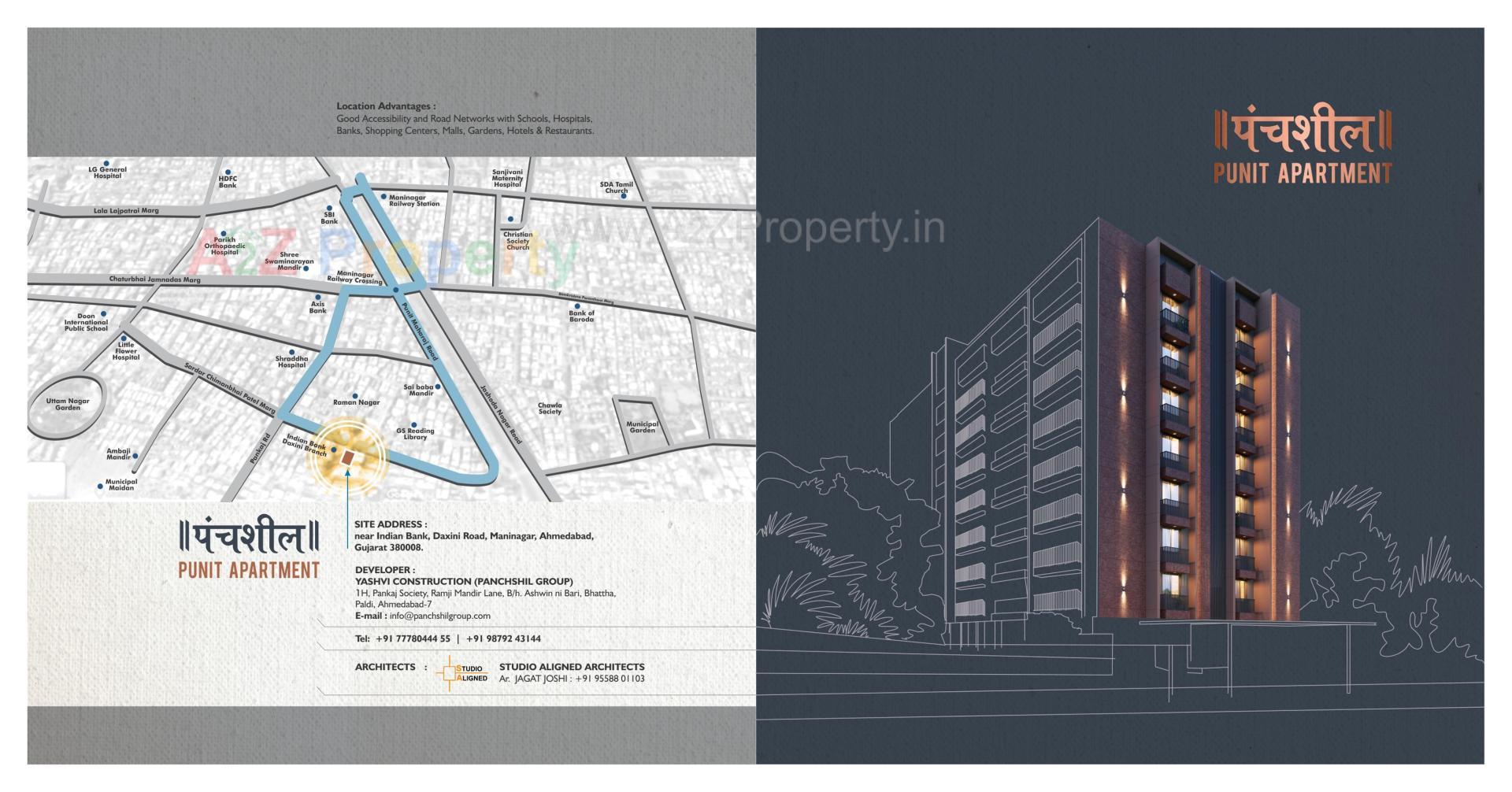 of real estate project Panchshil Punit Appartment located at Khokhra, Ahmedabad, Gujarat