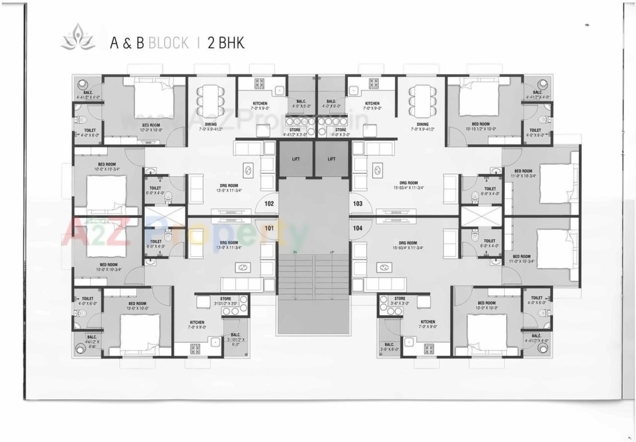 Layout of real estate project Panchshlok Homes located at Tragad, Ahmedabad, Gujarat