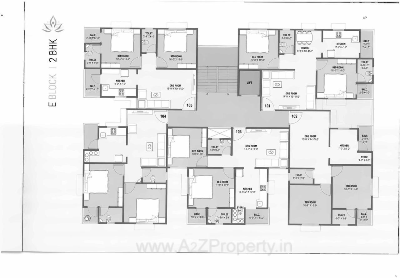 Layout of real estate project Panchshlok Homes located at Tragad, Ahmedabad, Gujarat
