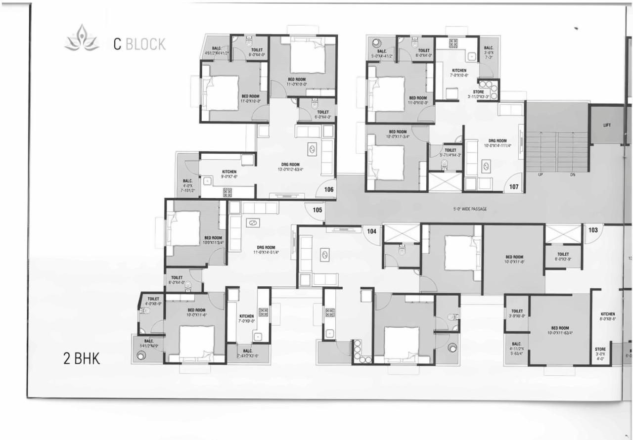 Layout of real estate project Panchshlok Homes located at Tragad, Ahmedabad, Gujarat