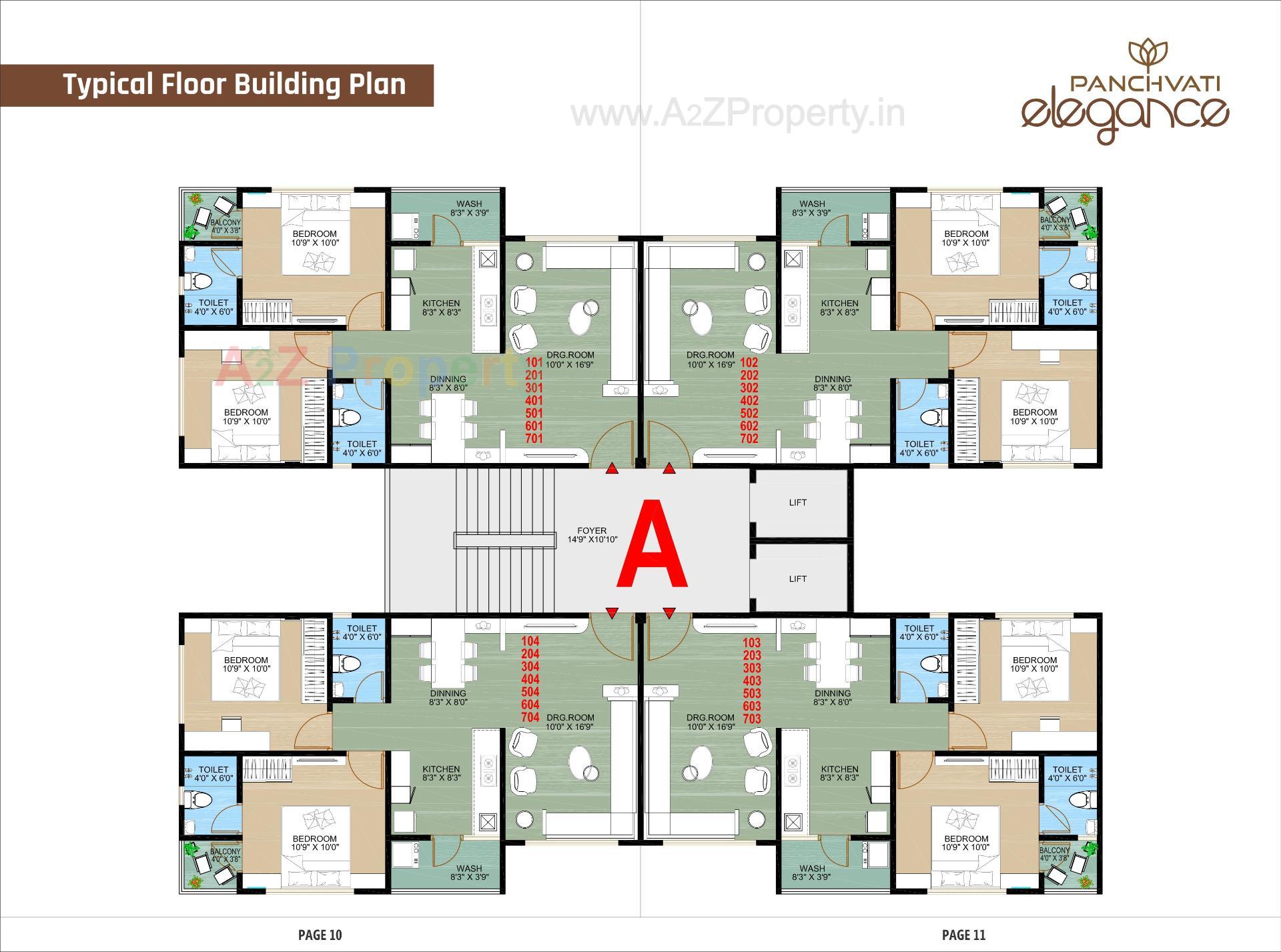 Layout of real estate project Panchvati Elegance located at Vinzol, Ahmedabad, Gujarat