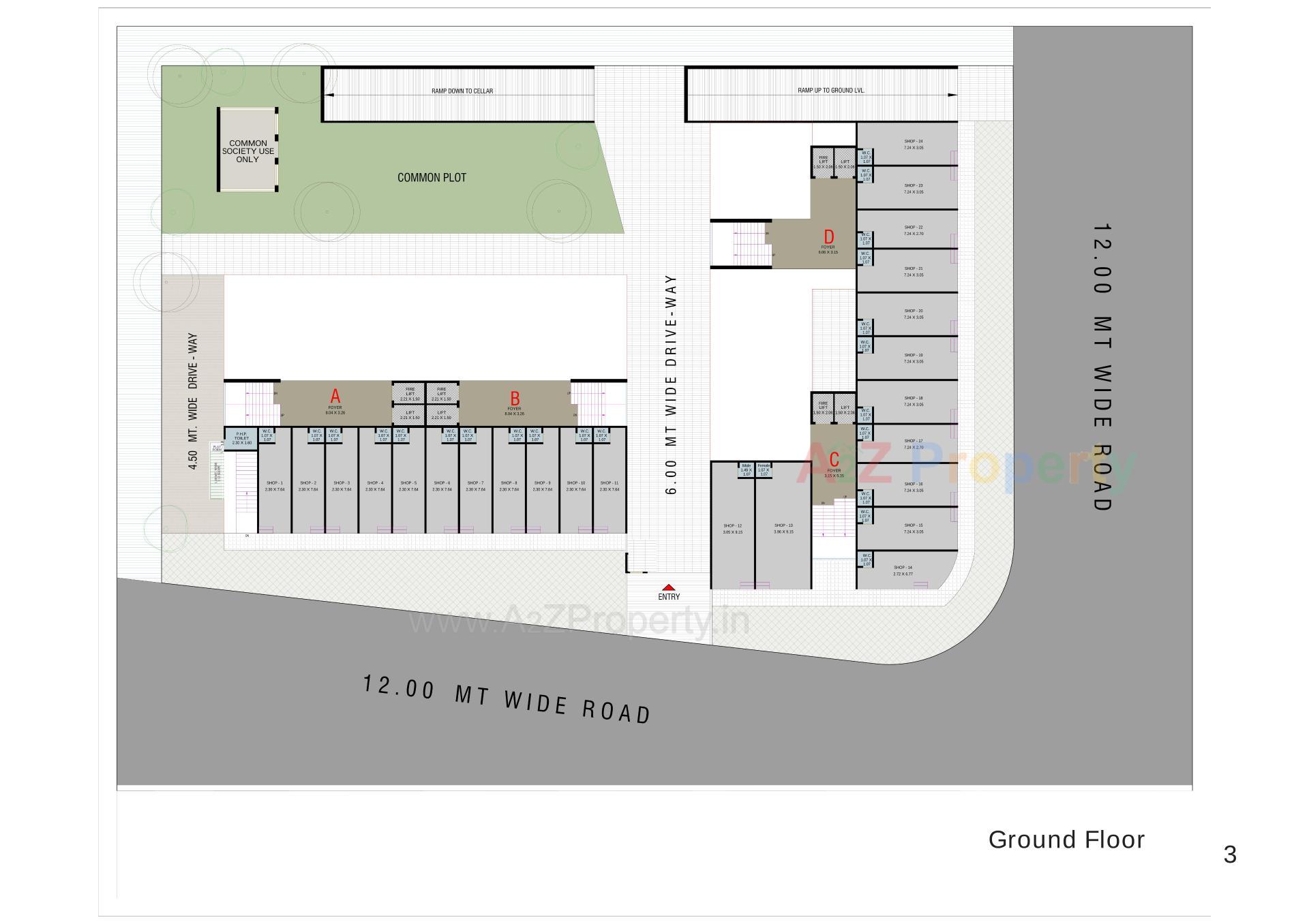Layout of real estate project Paradise Palm located at Vatva, Ahmedabad, Gujarat
