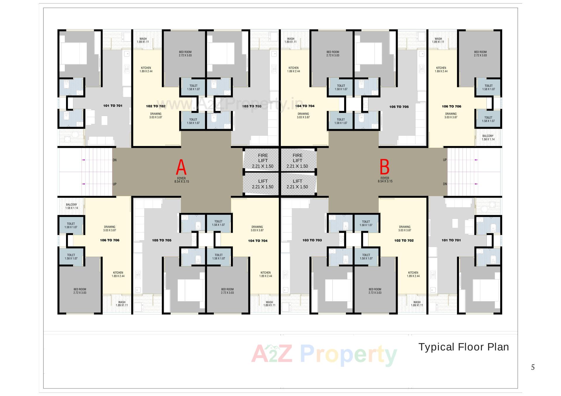 Layout of real estate project Paradise Palm located at Vatva, Ahmedabad, Gujarat