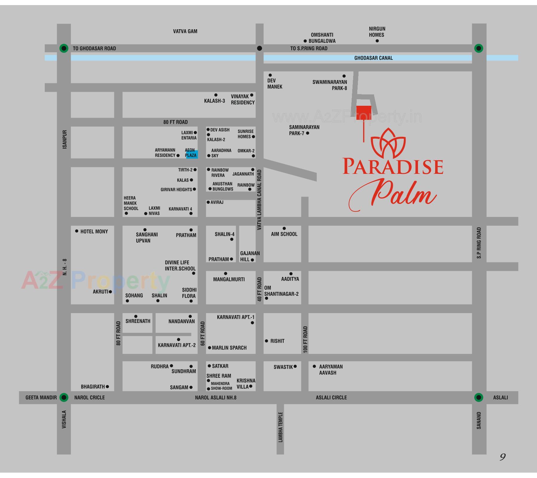  of real estate project Paradise Palm located at Vatva, Ahmedabad, Gujarat