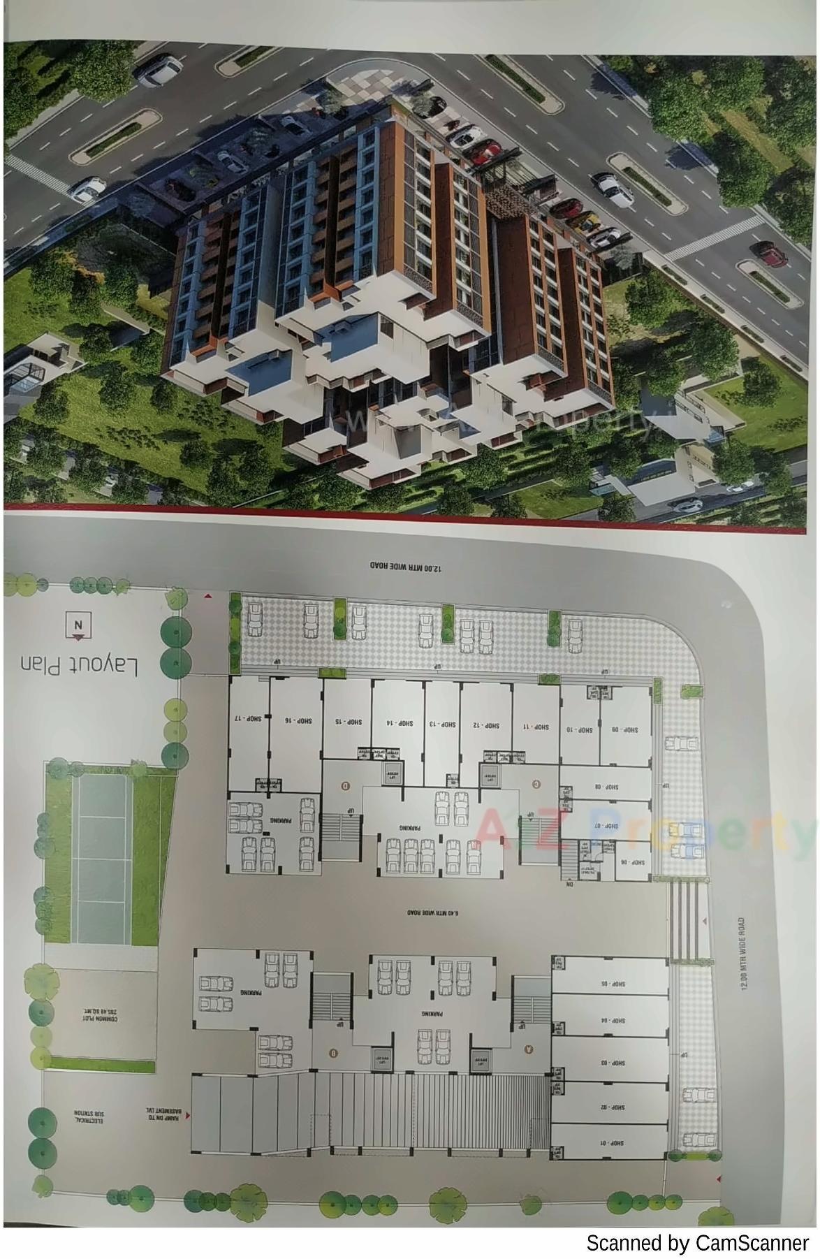 Layout of real estate project Paradise located at Ahmedabad, Ahmedabad, Gujarat