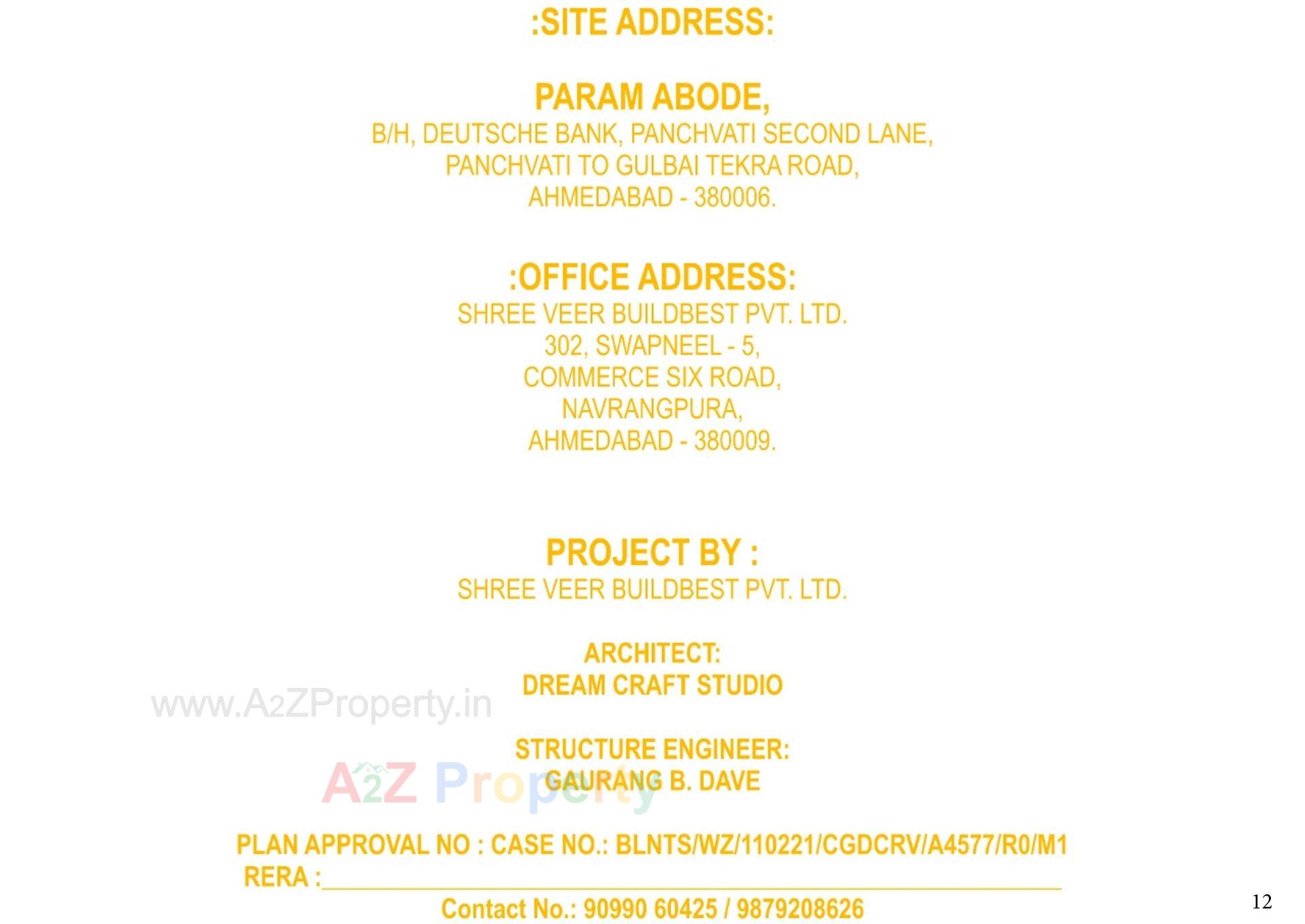  of real estate project Param Abode located at Kochrab, Ahmedabad, Gujarat