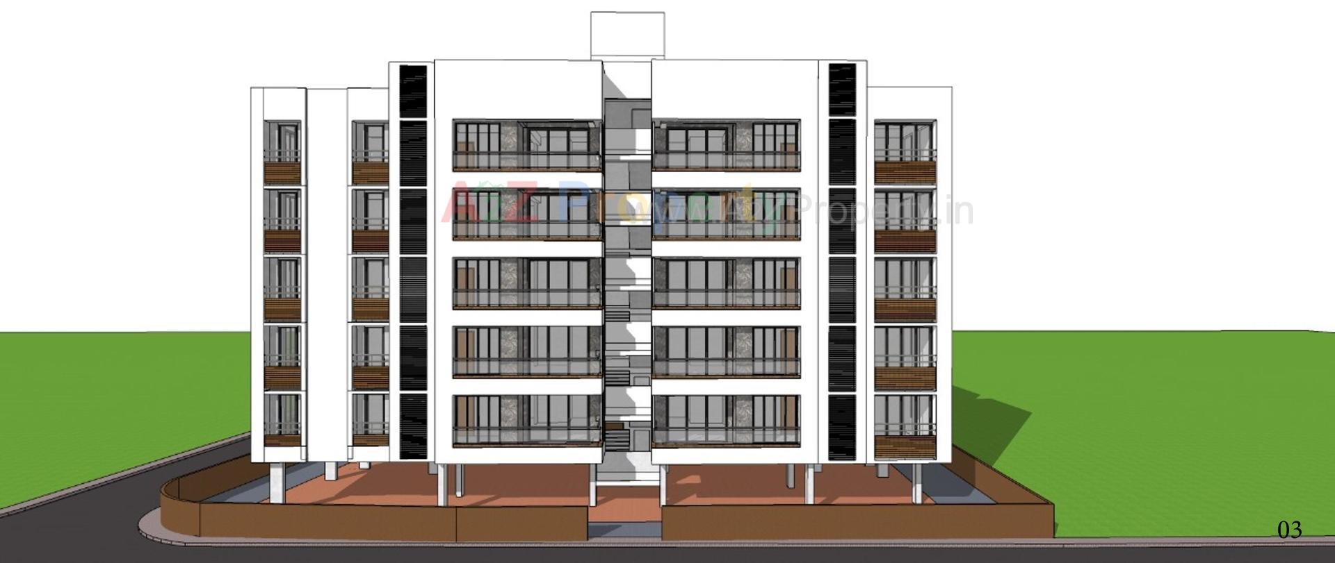 3D Elevation of real estate project Param Abode located at Kochrab, Ahmedabad, Gujarat