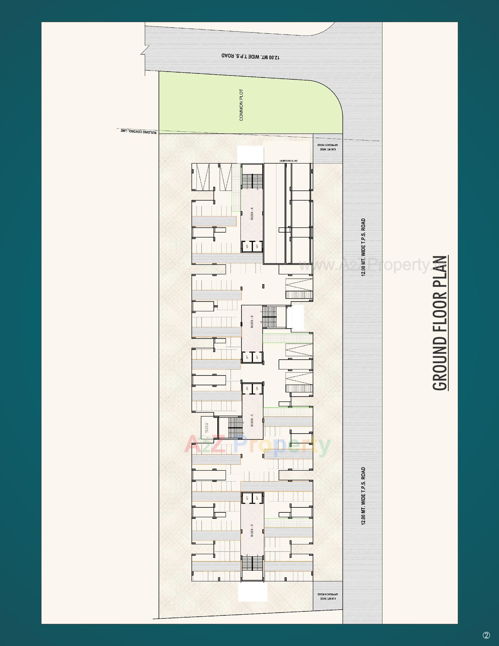 Layout of real estate project Param Serenity located at Muthiya, Ahmedabad, Gujarat