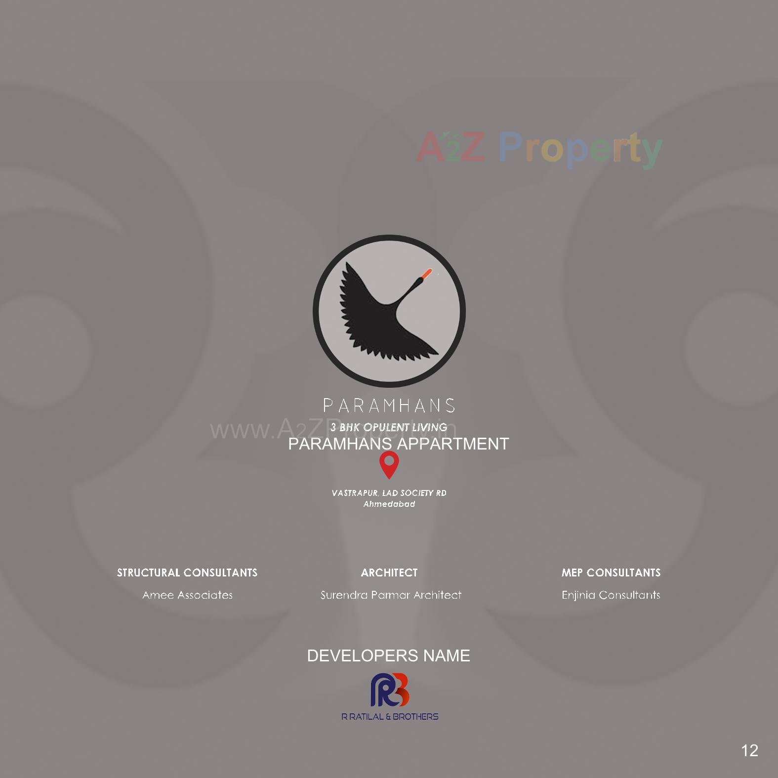  of real estate project Paramhans Appartment located at Vastrapur, Ahmedabad, Gujarat