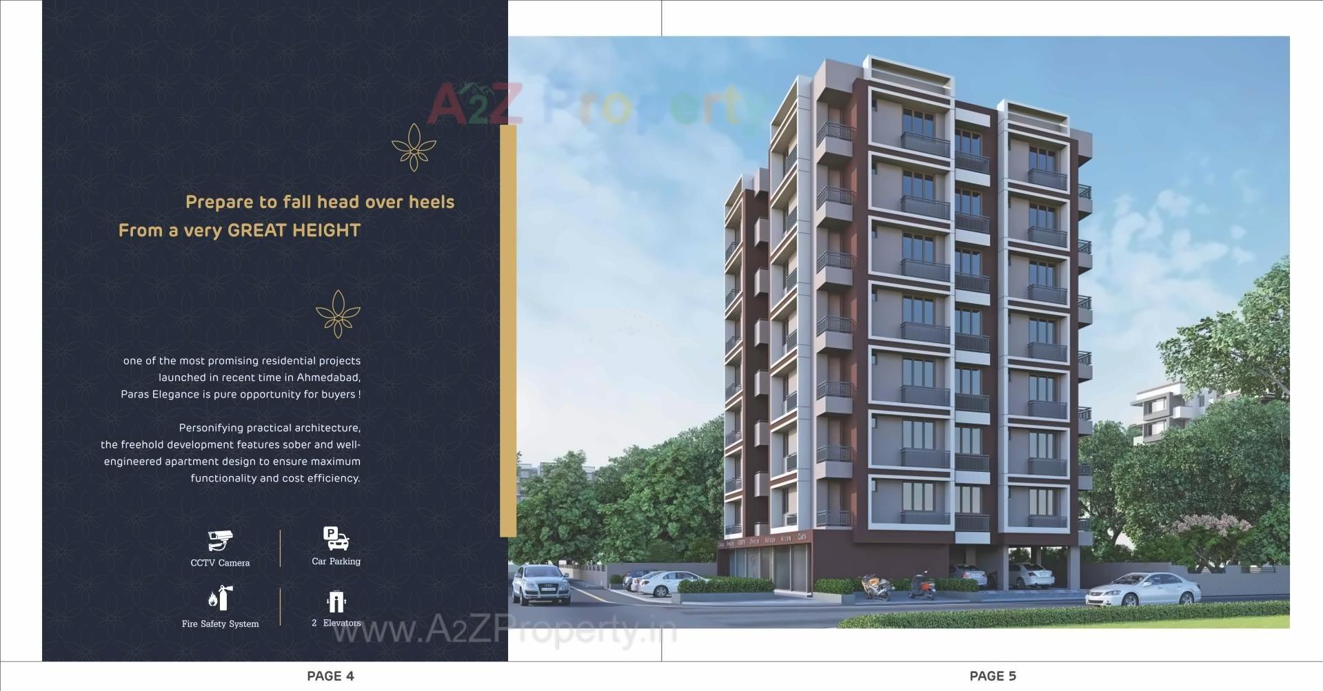 3D Elevation of real estate project Paras Elegance located at Ahmedabad, Ahmedabad, Gujarat