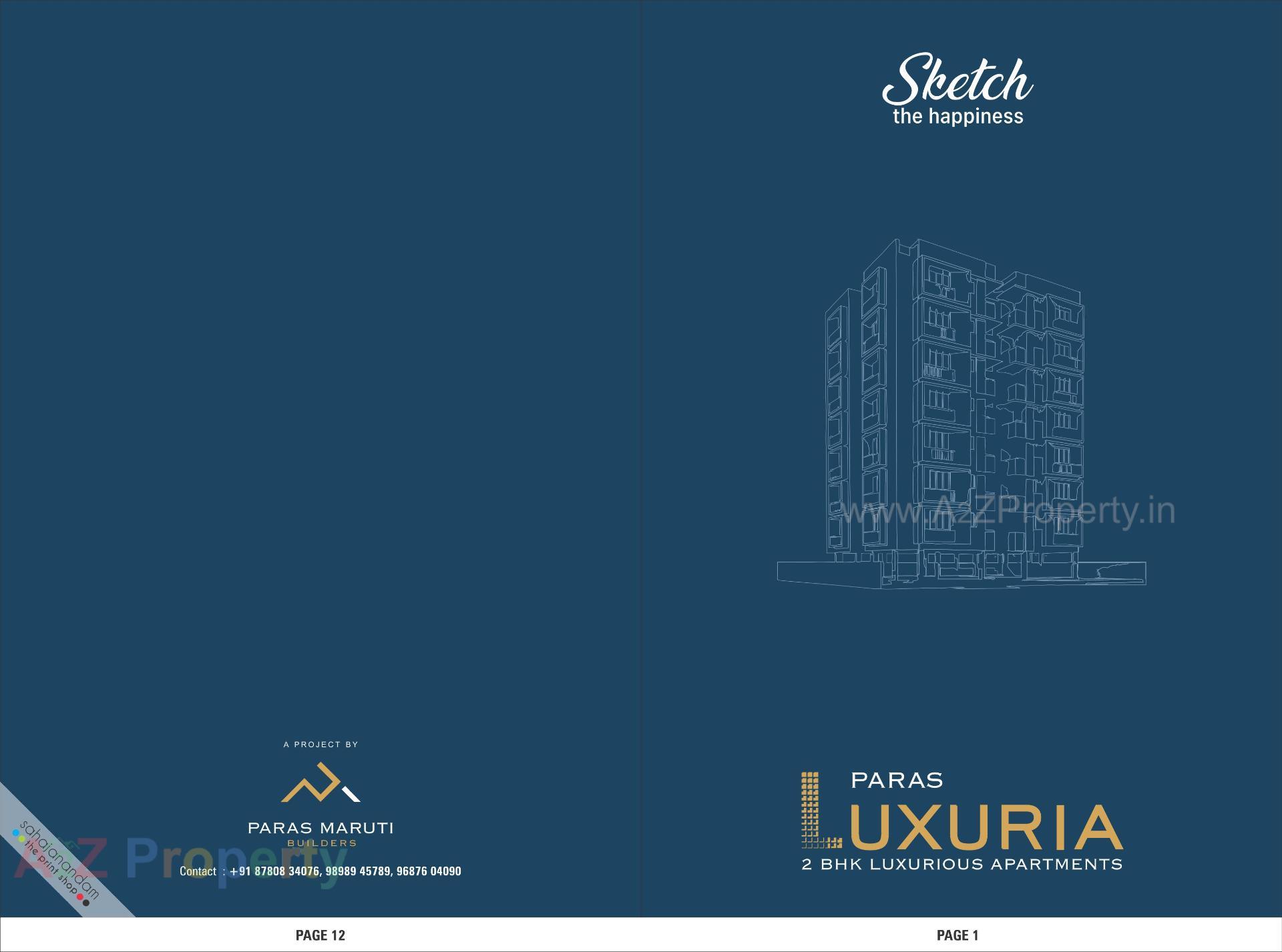  of real estate project Paras Luxuria located at Chandkheda, Ahmedabad, Gujarat