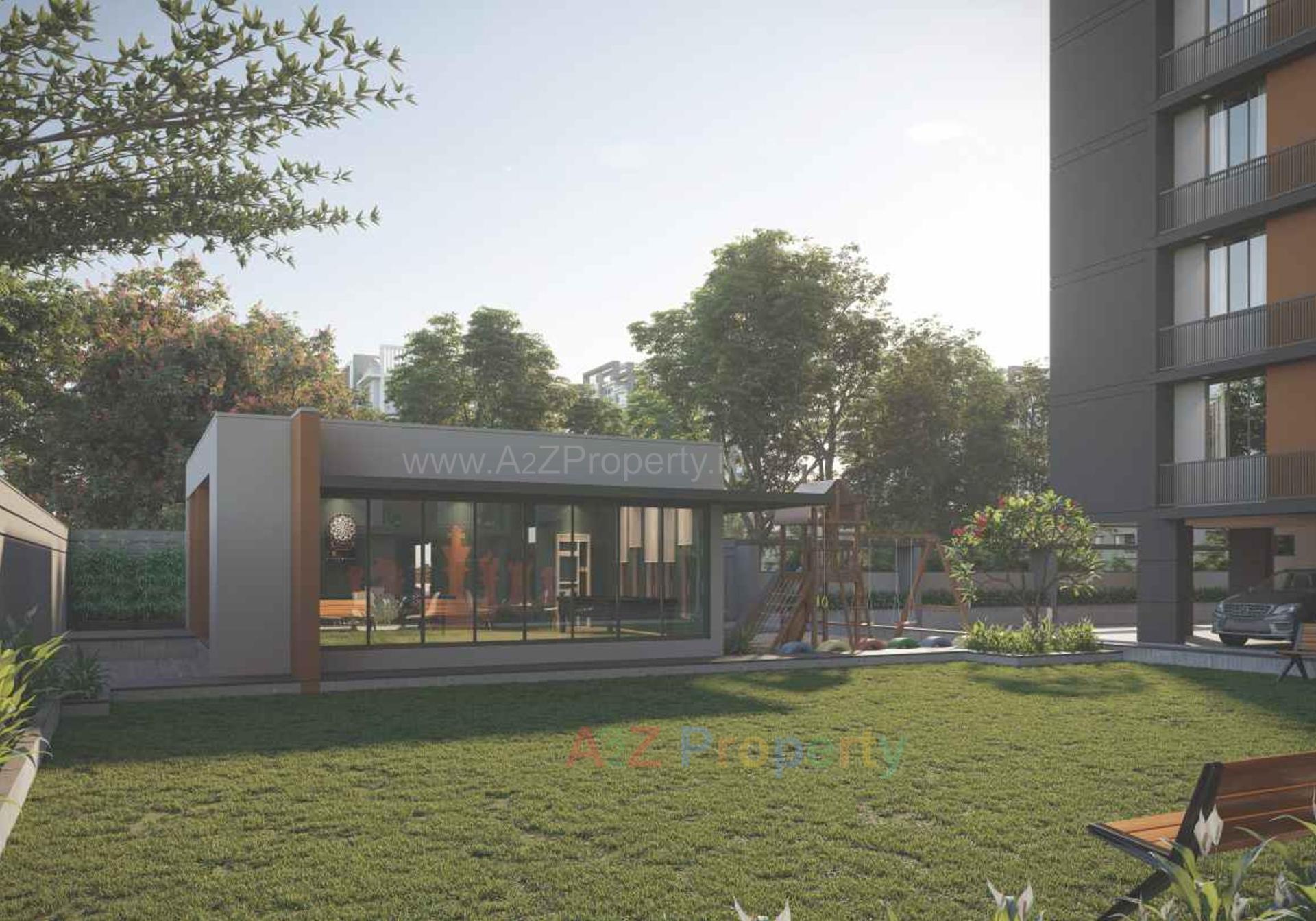 3D Elevation of real estate project Parijat Residency located at Chiloda, Ahmedabad, Gujarat