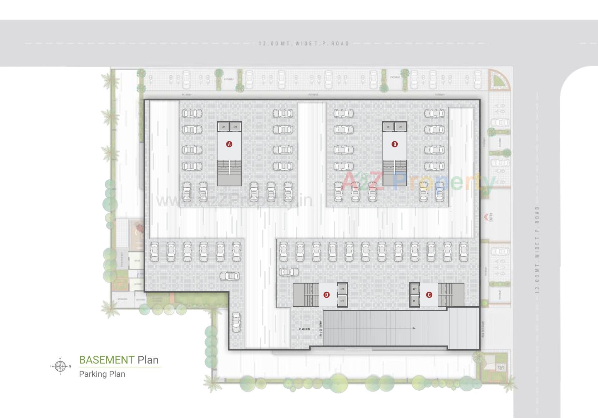 Layout of real estate project Parijat Residency located at Chiloda, Ahmedabad, Gujarat