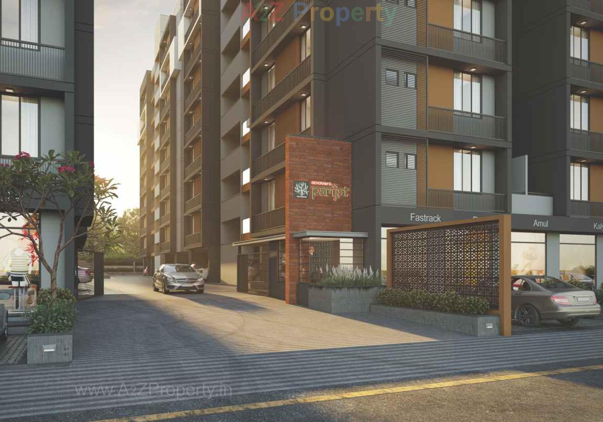 3D Elevation of real estate project Parijat Residency located at Chiloda, Ahmedabad, Gujarat